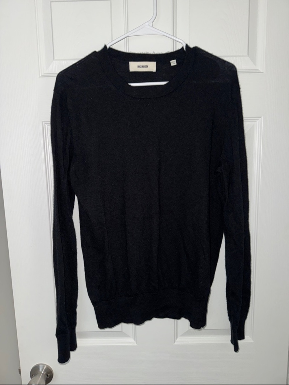 Buck Mason Black Crewneck Sweater
